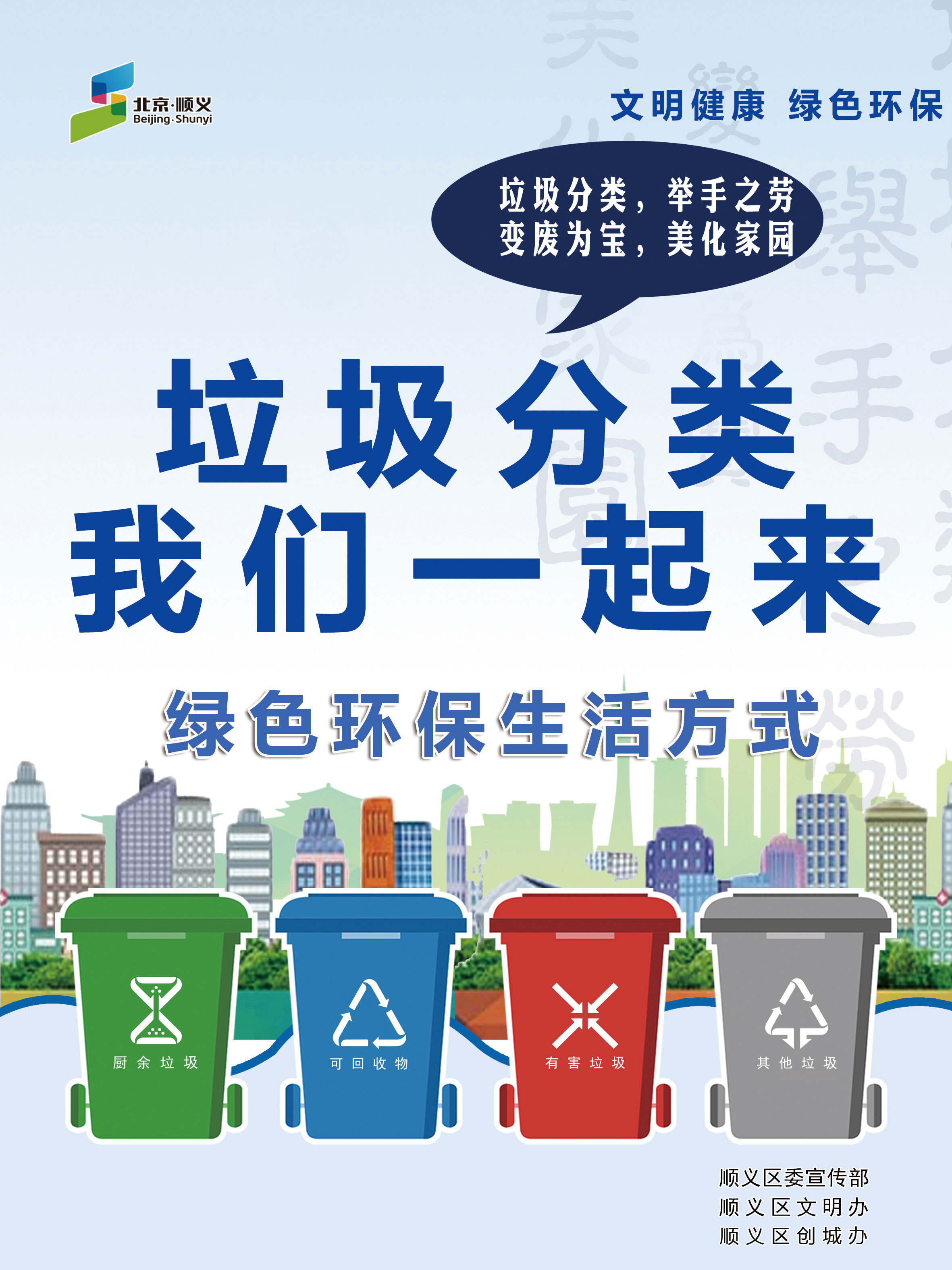 “垃圾分类”主题海报