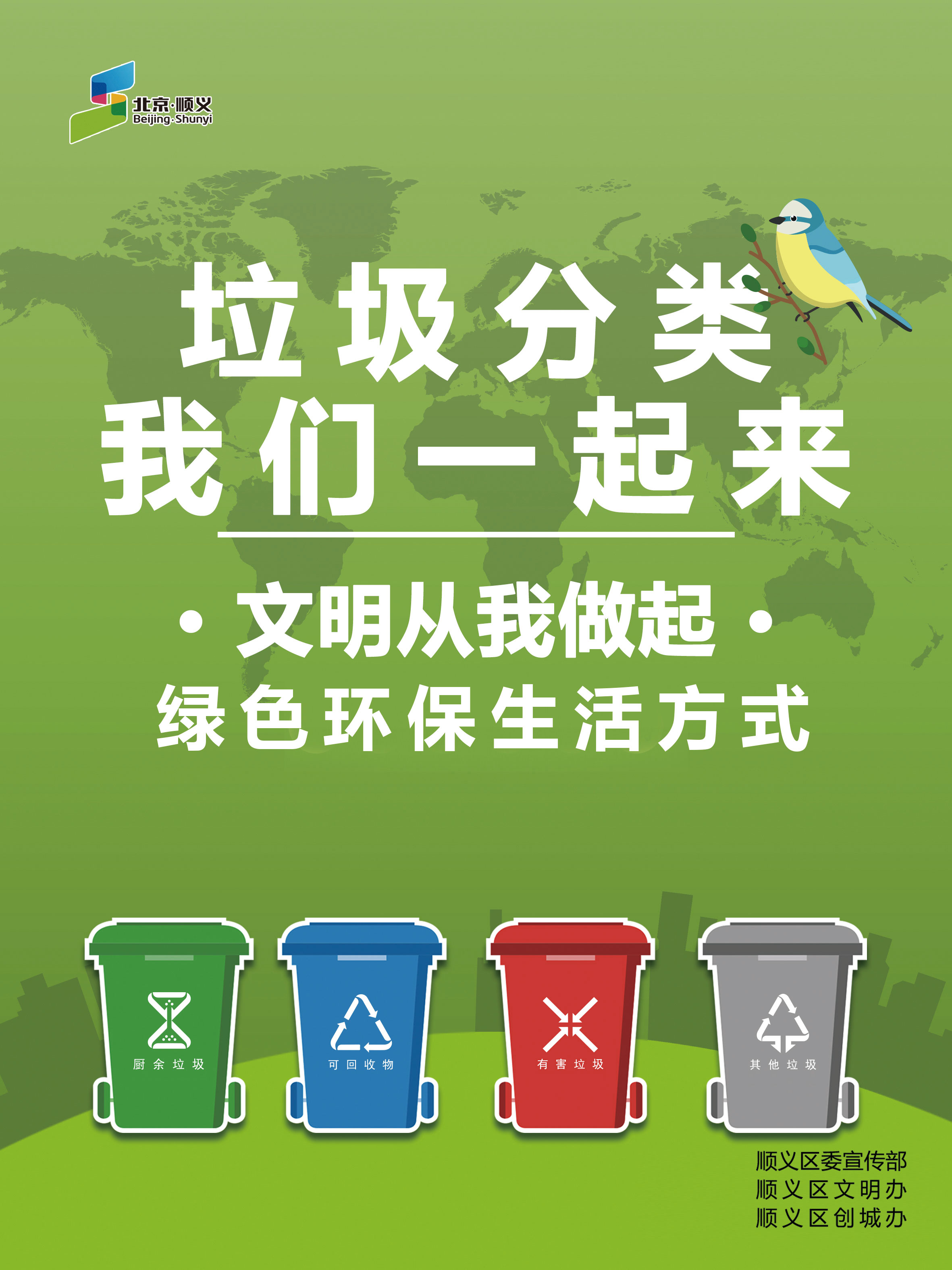 “垃圾分类”主题海报